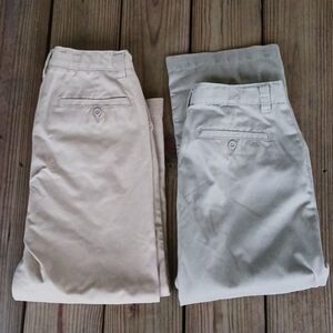 Old Navy boys husky kaki jeans bundle Size 12 Husky